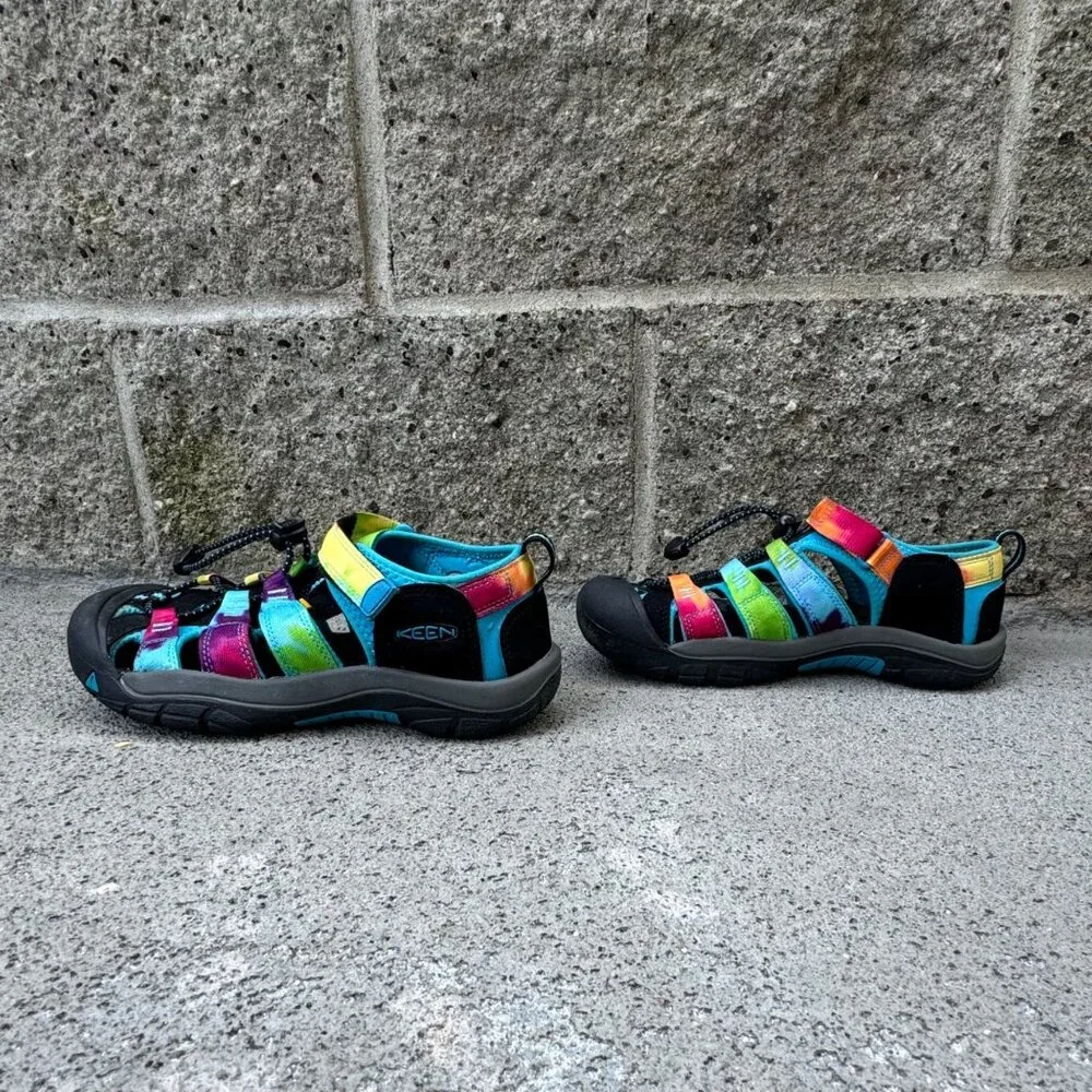 KEEN Rainbow Tie Dye Sandals Kids 5 US 37 EU Newport H2 Hiking Shoes Unisex - Picture 4 of 9